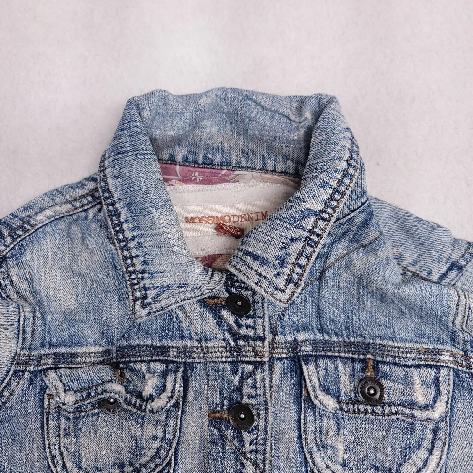Mossimo Jackets Mossimo Casual Button Denim Jean Jacket Womens Size S Blue