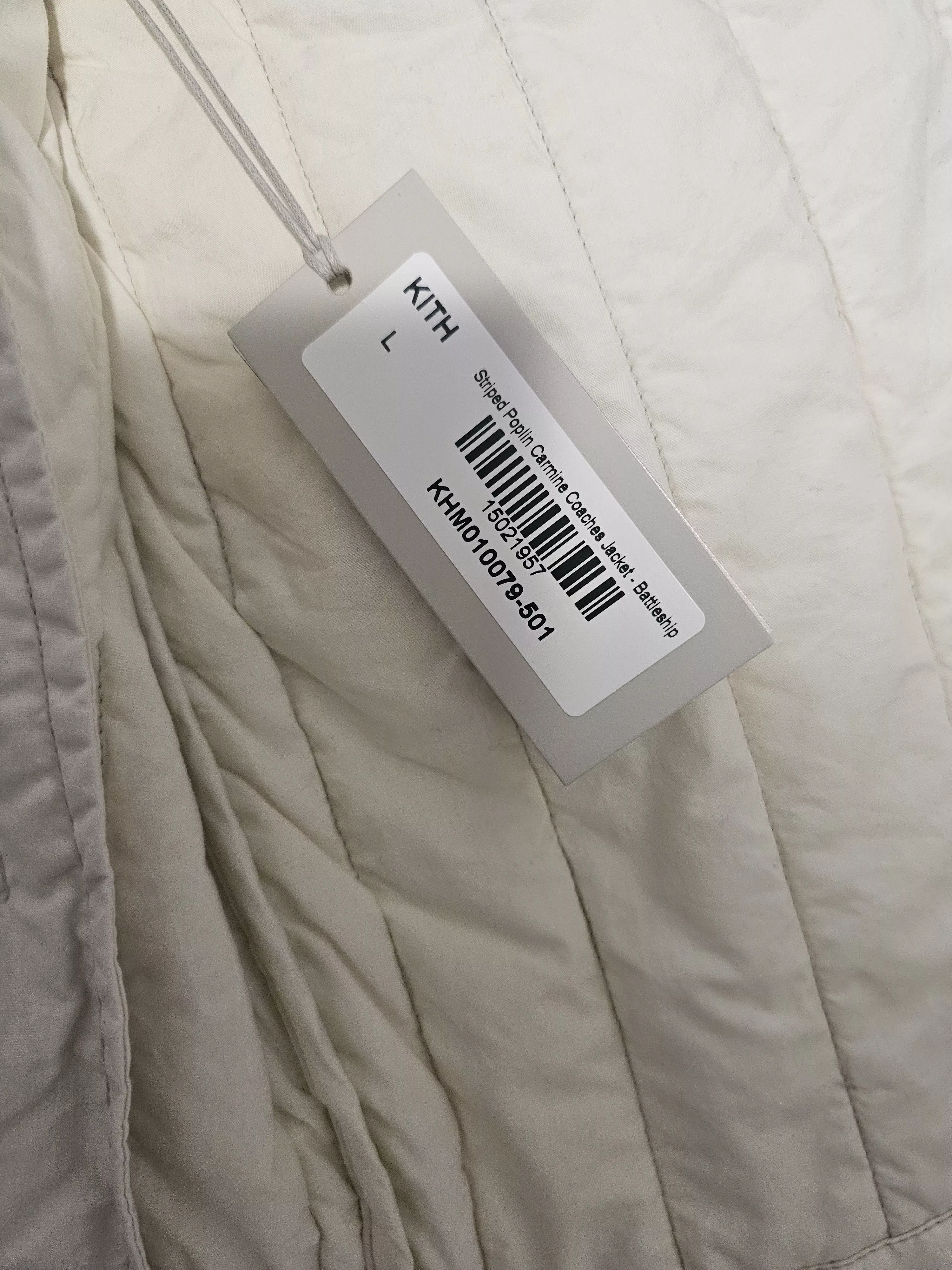 Kith Light Jackets Kith Striped Poplin Carmine Coach Jacket Brown