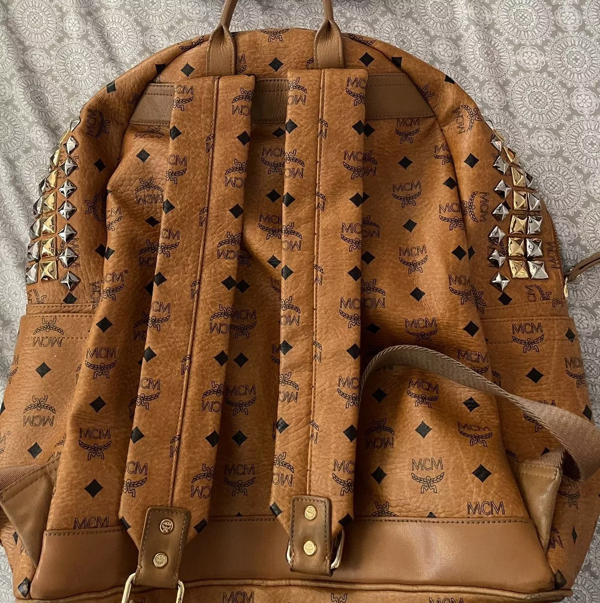MCM Backpacks MCM Stark Side Visetos Brown