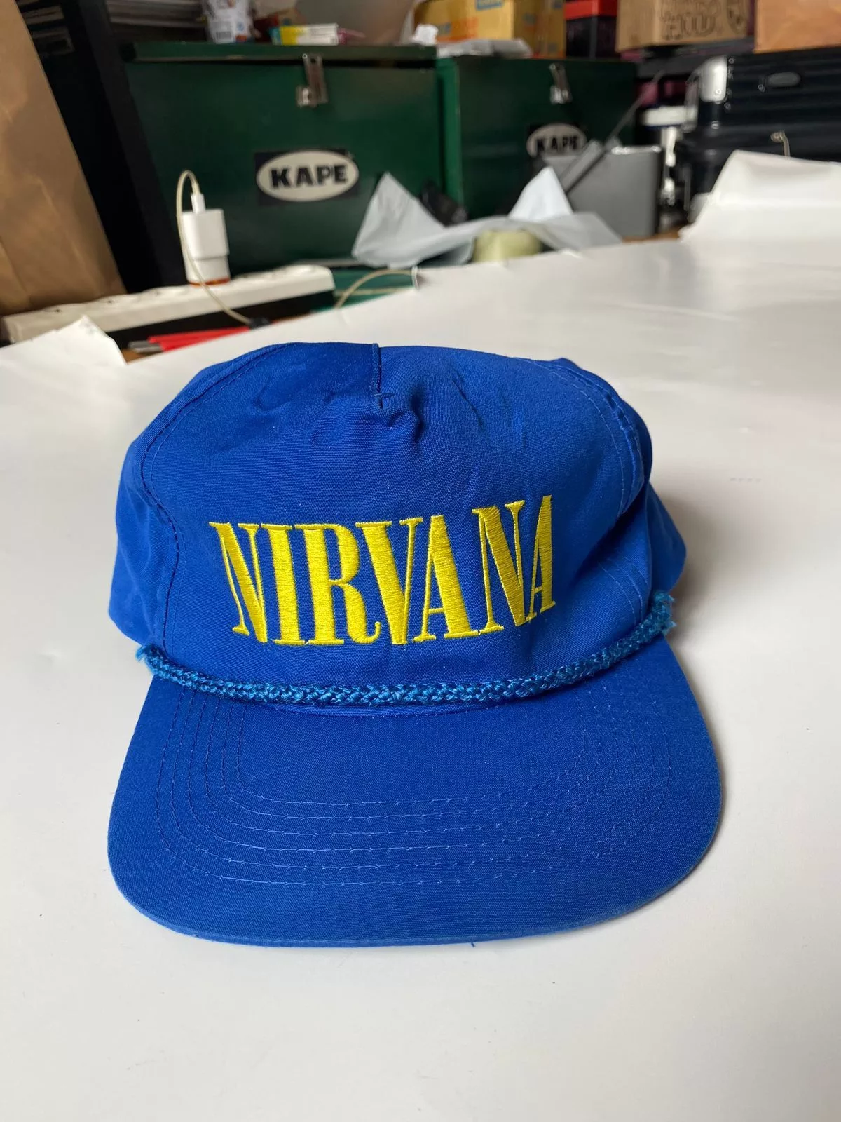Band Tees Hats Band Tees × Vintage Snapback/Hat Nirvana Nevermind Blue