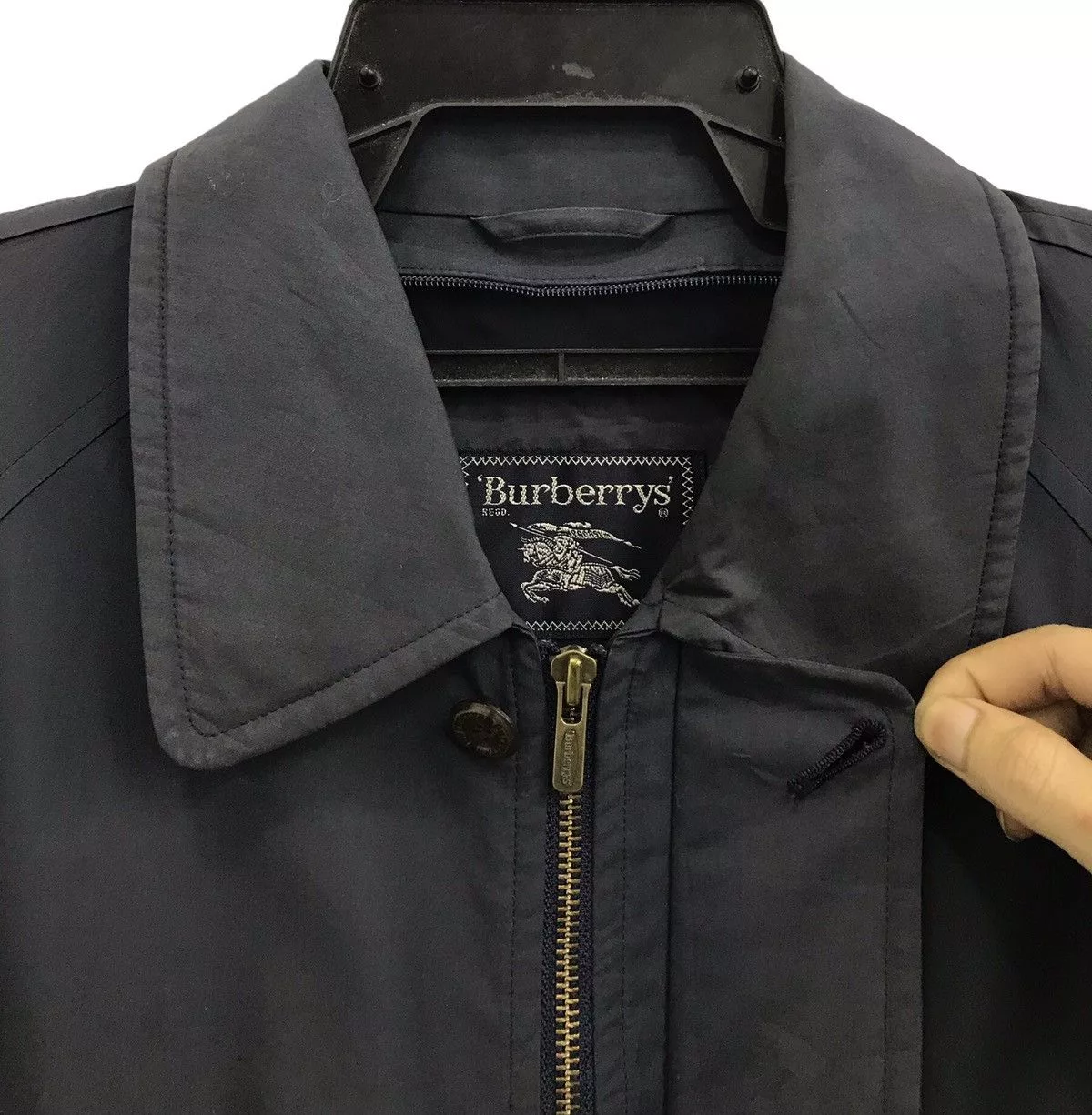 Burberry Light Jackets BURBERRYS LONG JACKET Blue