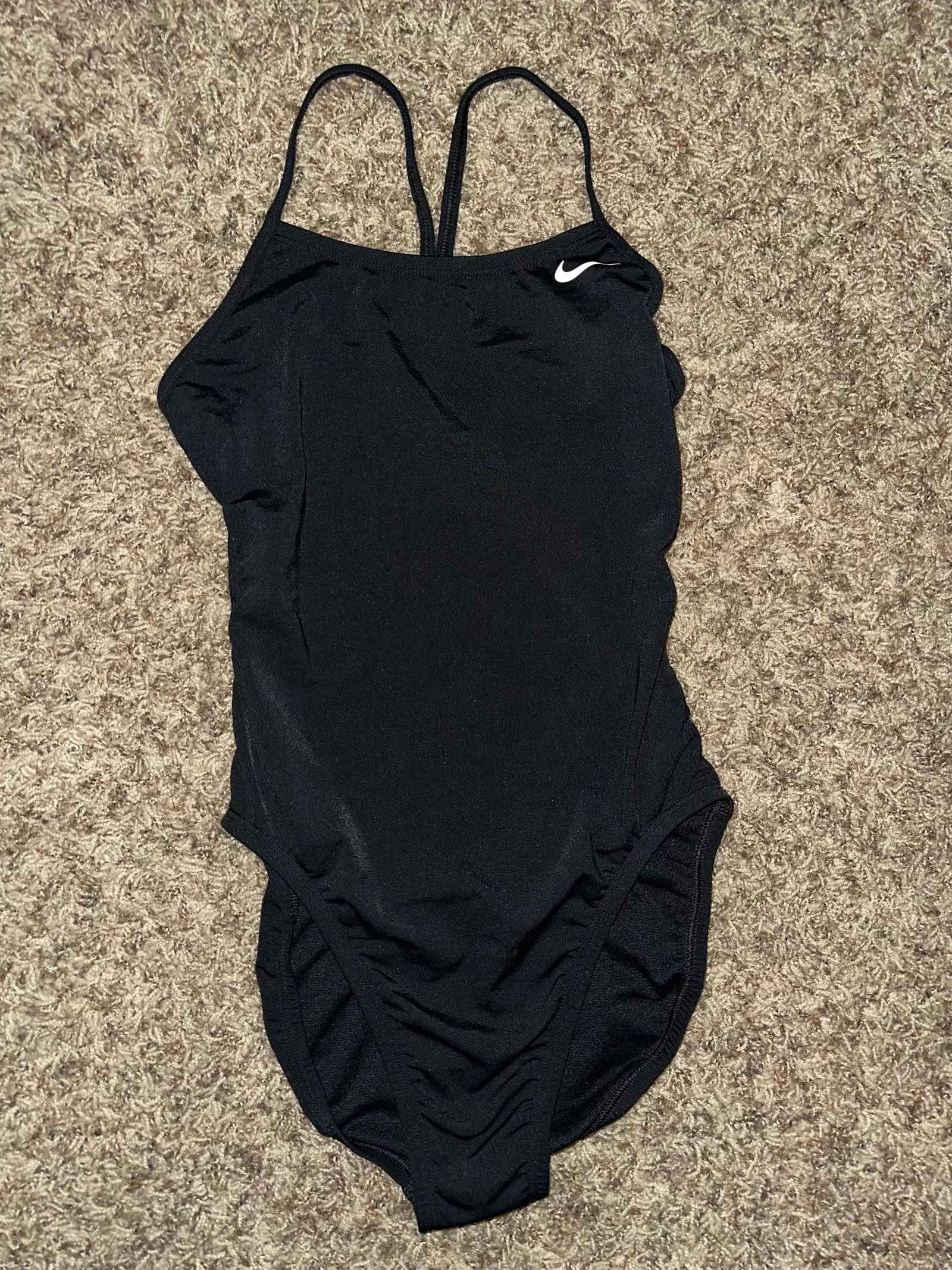 Nike Miscellaneous Nike Women's HydraStrong Solid Cut Out Tank One Piece Swimsuit Black