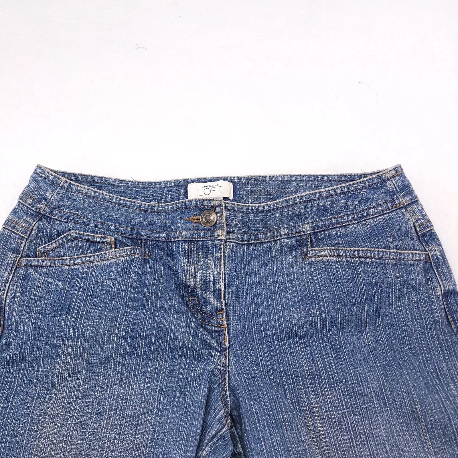 Loft Jeans Loft Casual Button Zip Denim Jeans Womens Size 0 Blue