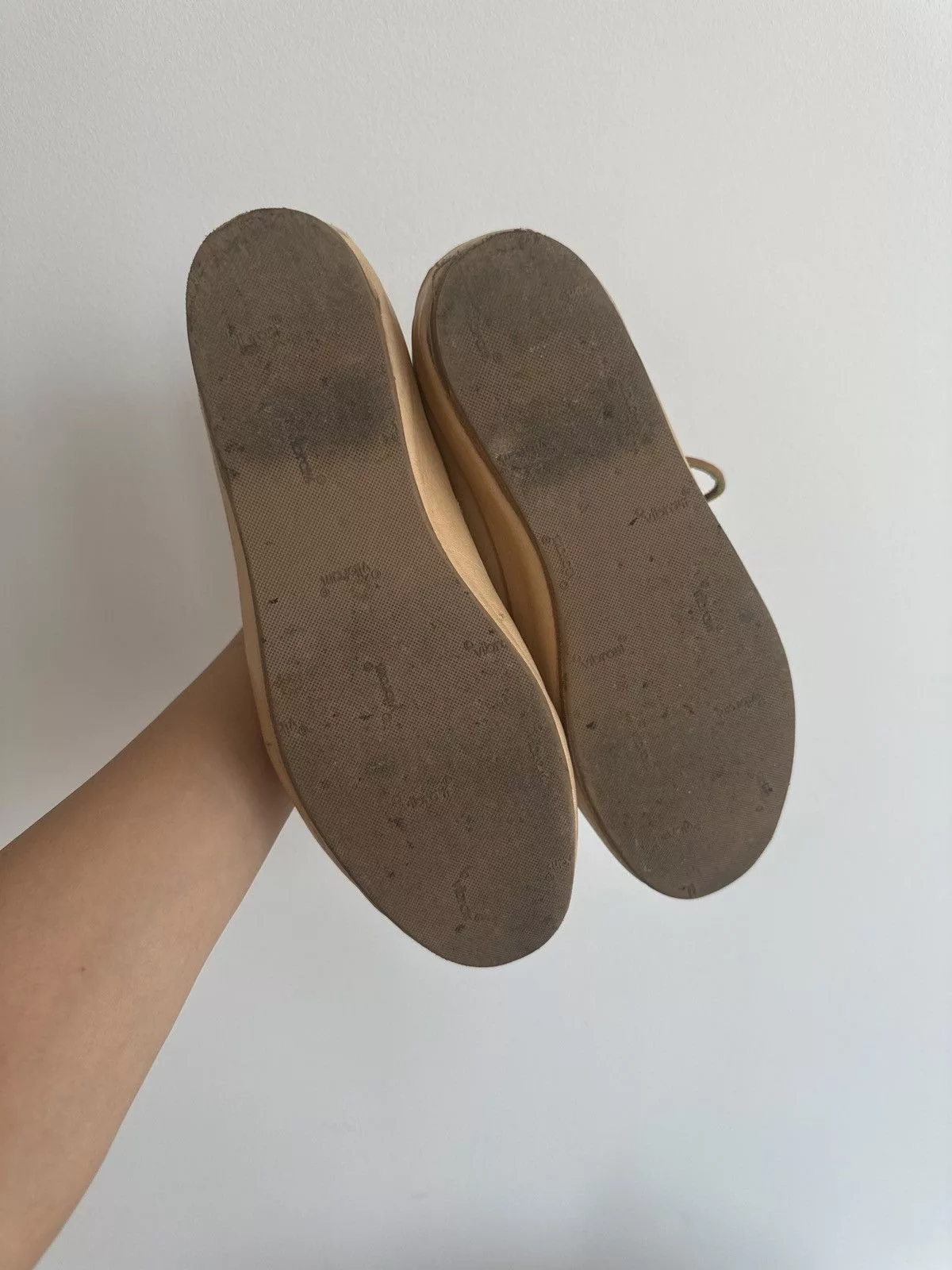Feit Low Top Sneakers Feit Raw Leather Sneakers Beige