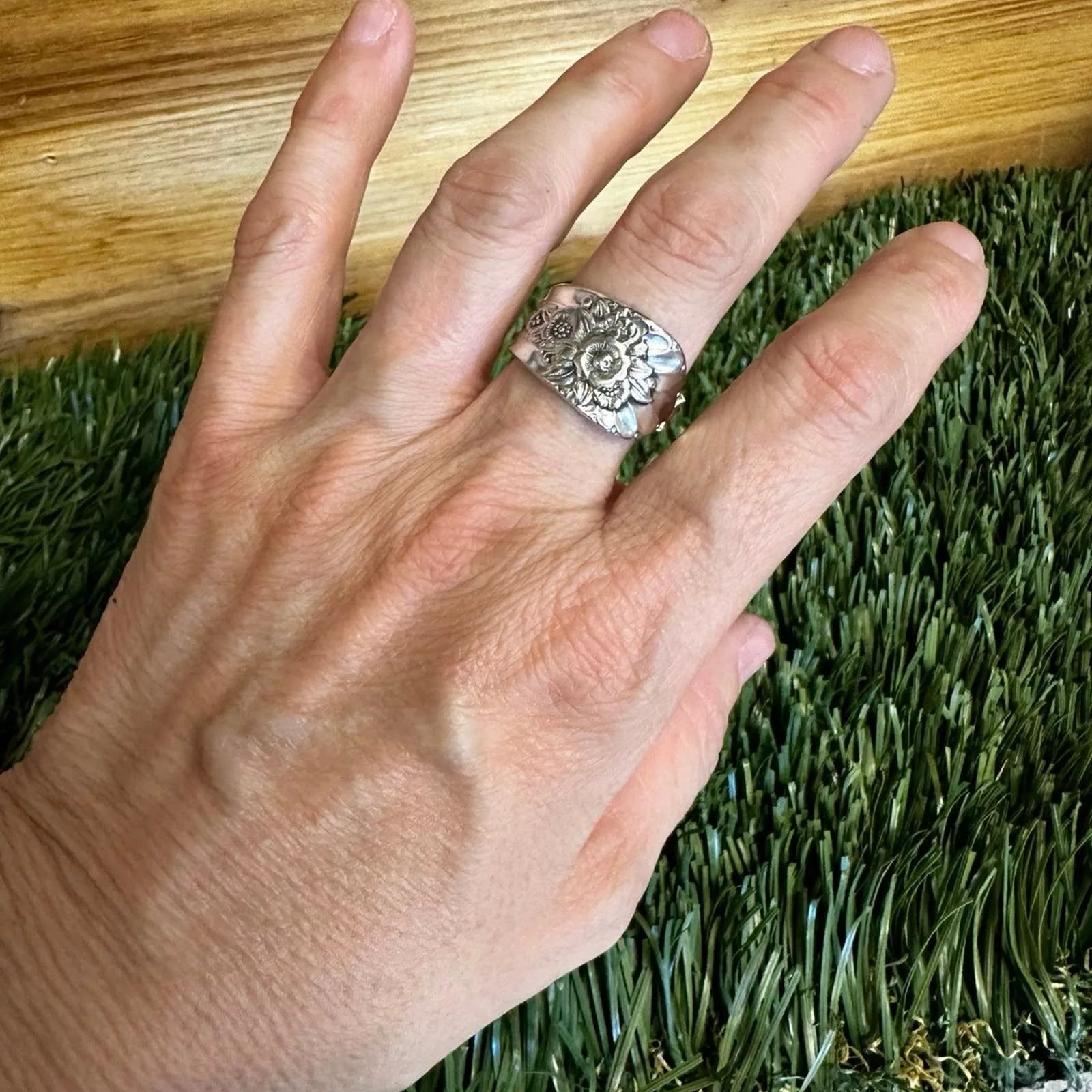 Handmade Rings Handmade Ring size 8.5 Silver