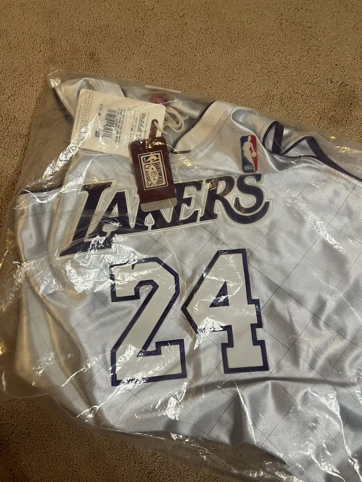 Mitchell & Ness Jerseys Mitchell & Ness × NBA Kobe Bryant 2007-2008 NBA 75th Anniversary Platinum Jersey Silver
