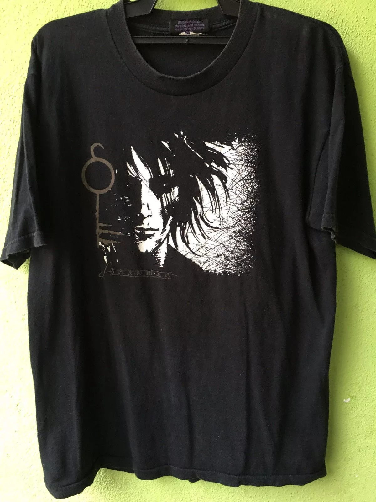 DC Comics Short Sleeve T Shirts DC Comics × Vintage vintage sandman dc comic 01 shirt marvel manga akira Black Streetwear