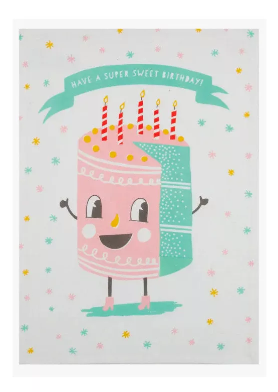 Sweet Birthday Kitchen Towel 2/Set