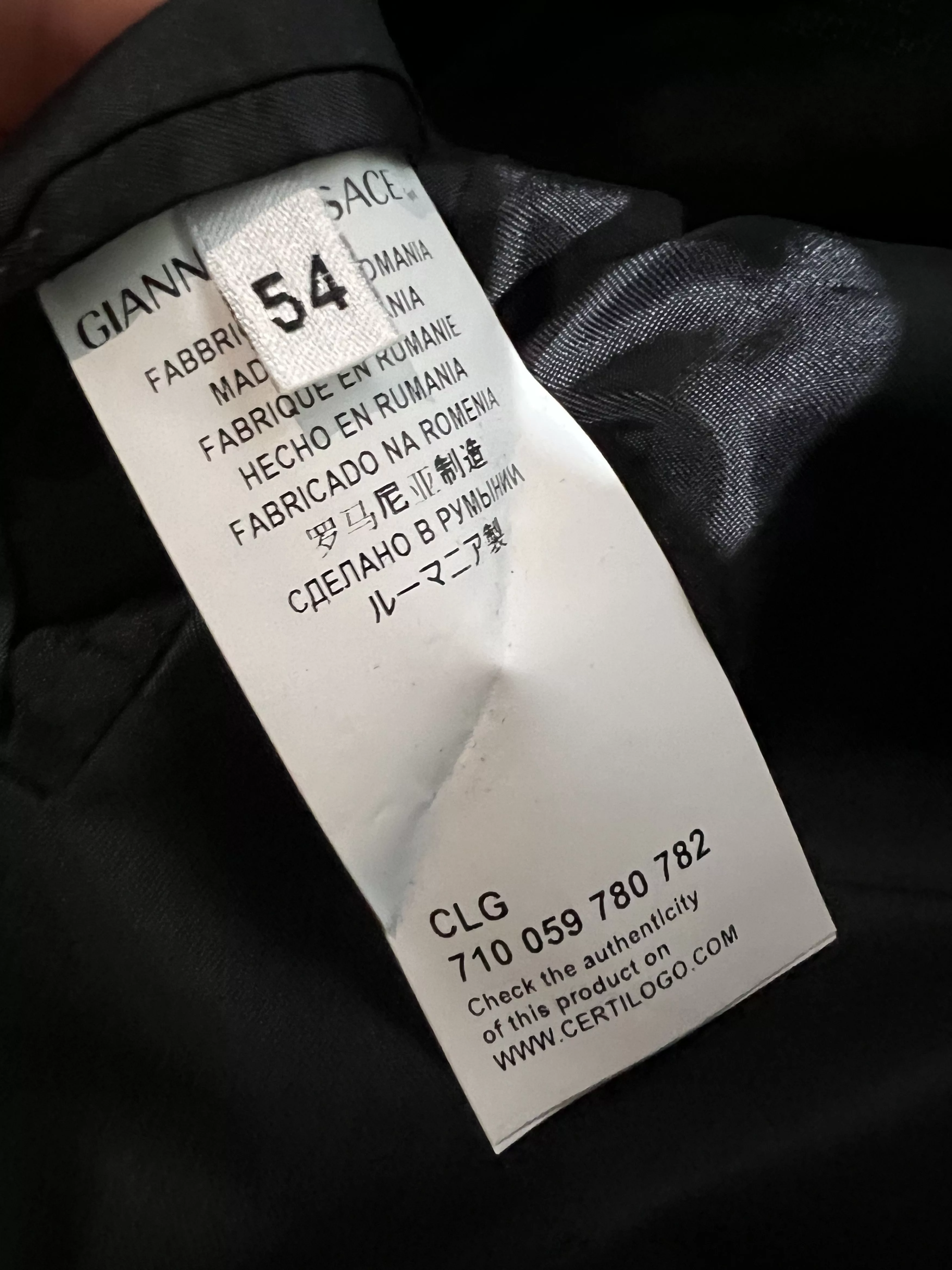 Versace Blazers VERSACE Collection Suit Blazer Jacket Coat Size 54 Black