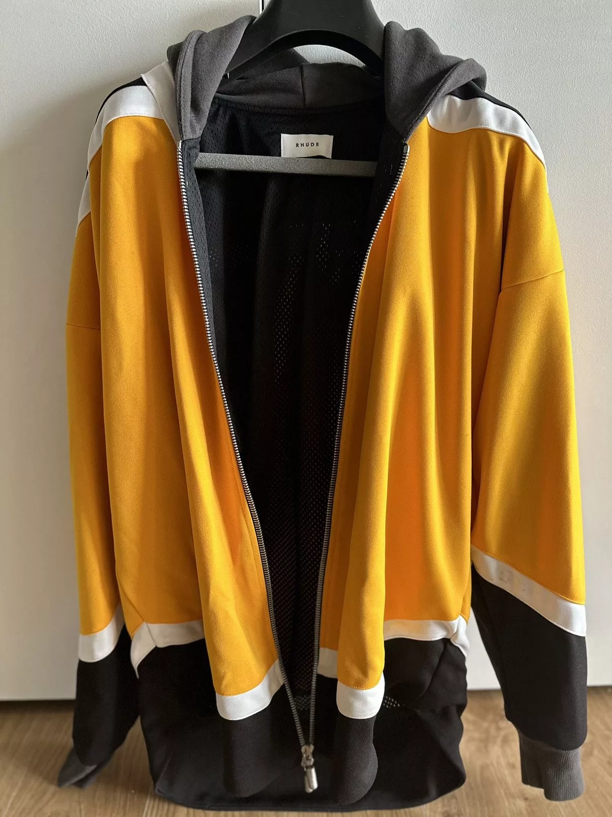 Rhude Light Jackets Rhude Zip Hoodie Yellow