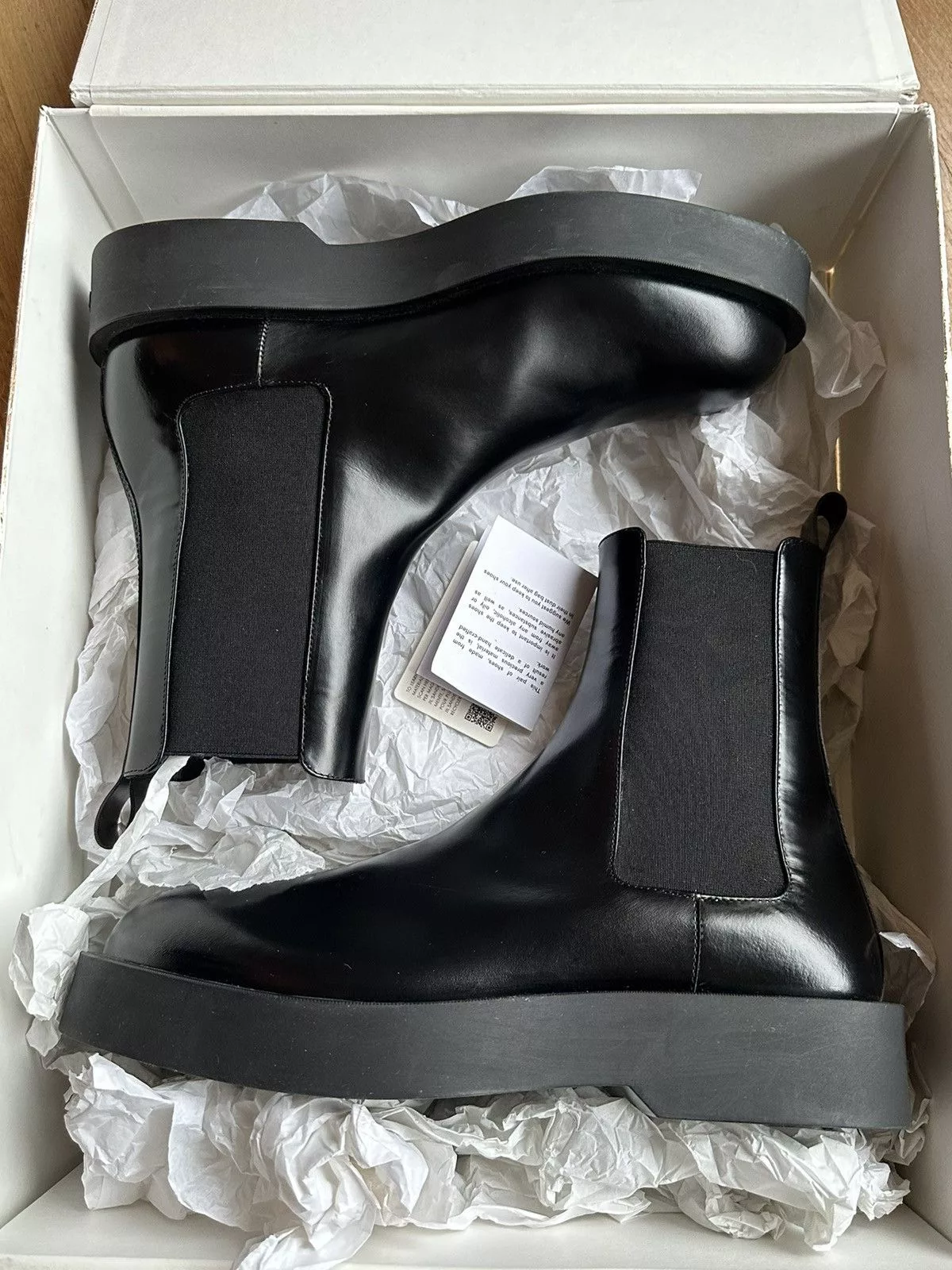 Jil Sander Boots Jil Sander Round Toe Chelsea Boot Black