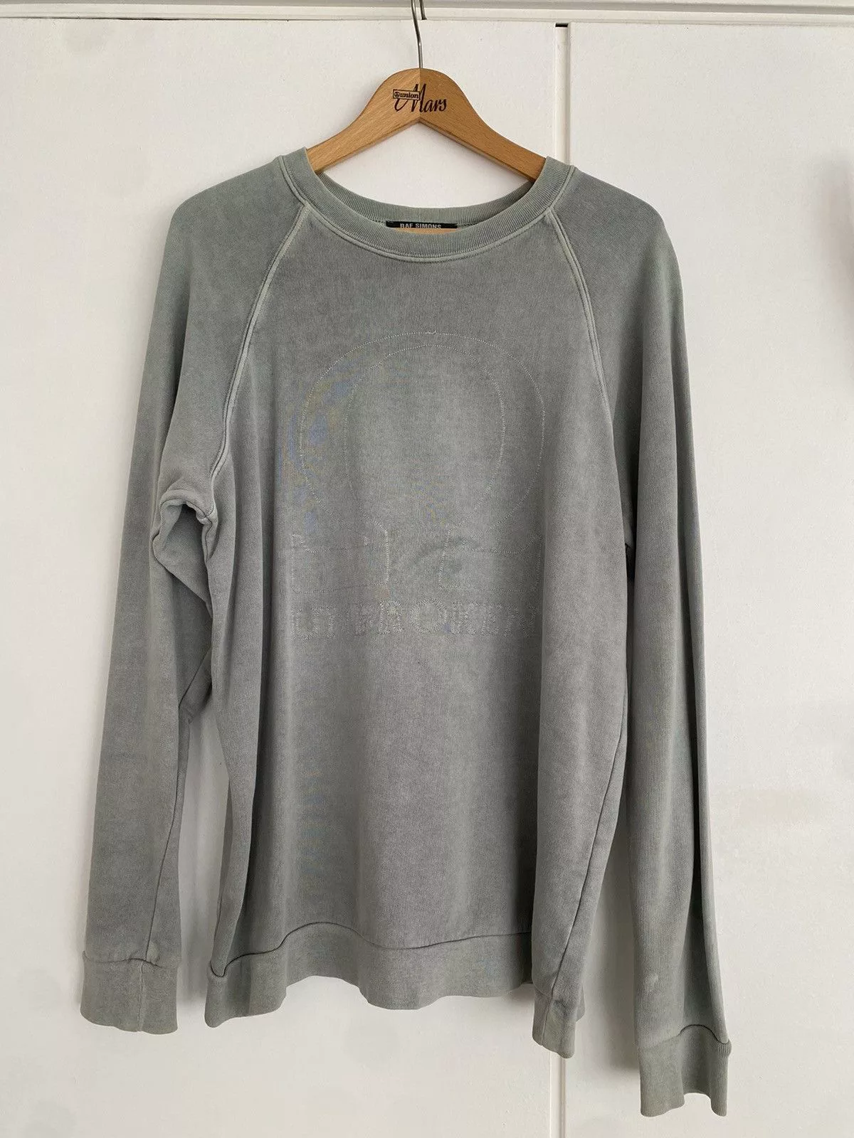 Raf Simons Sweatshirts Hoodies Raf Simons Blue grey, ‘Unbroken’ sweatshirt from spring summer 2004 Gray