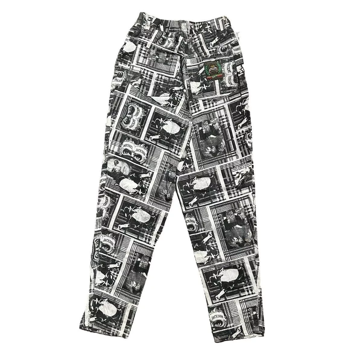 Michael Jackson Pants Vintage Michael Jackson Print Pants White