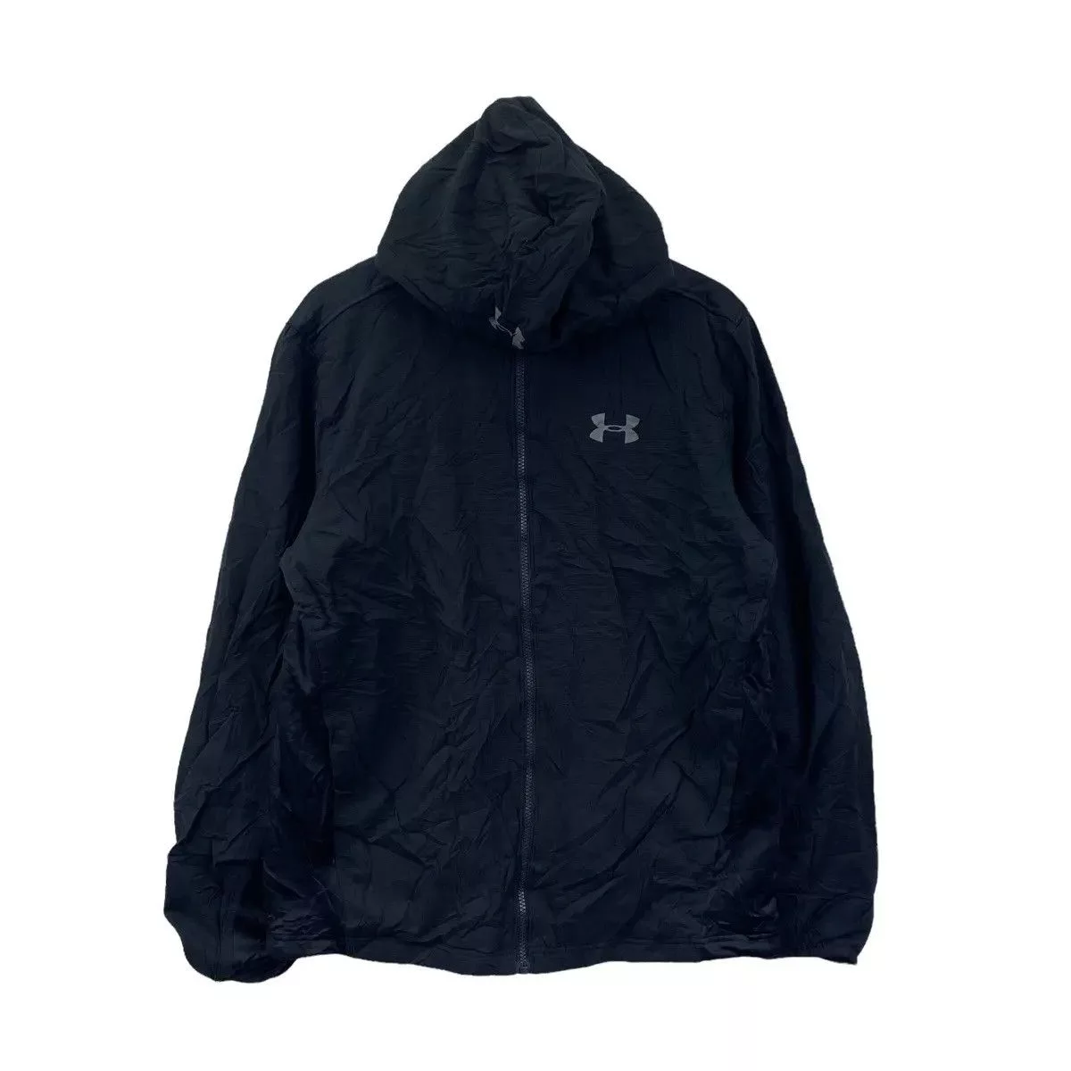 Under Armour Light Jackets Vtg UNDER ARMOUR LOOSE Black Minimalist Jacket Windbreaker