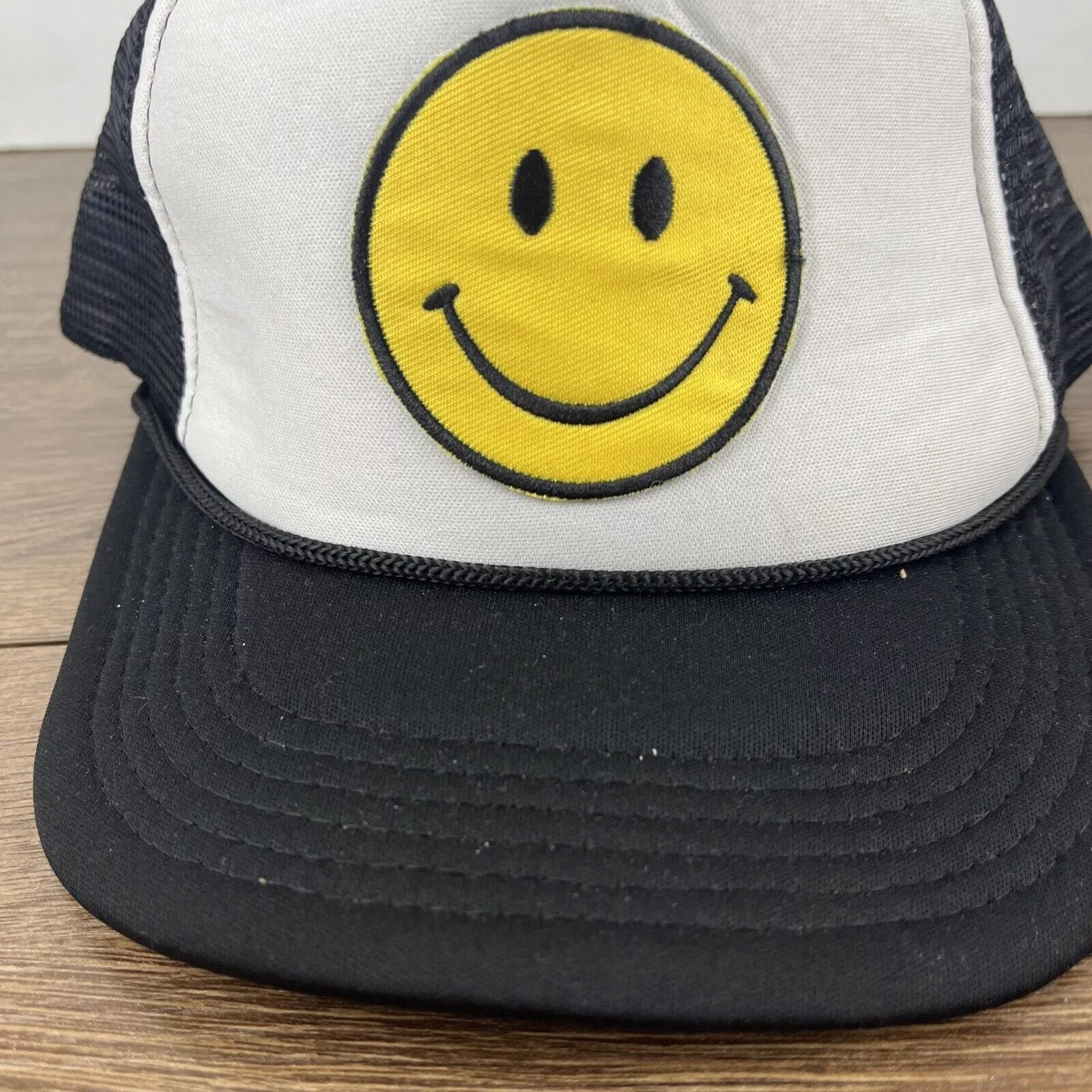 Other Hats Other Smiley Face Snapback Hat Smile White Hat Adjustable Adult Si