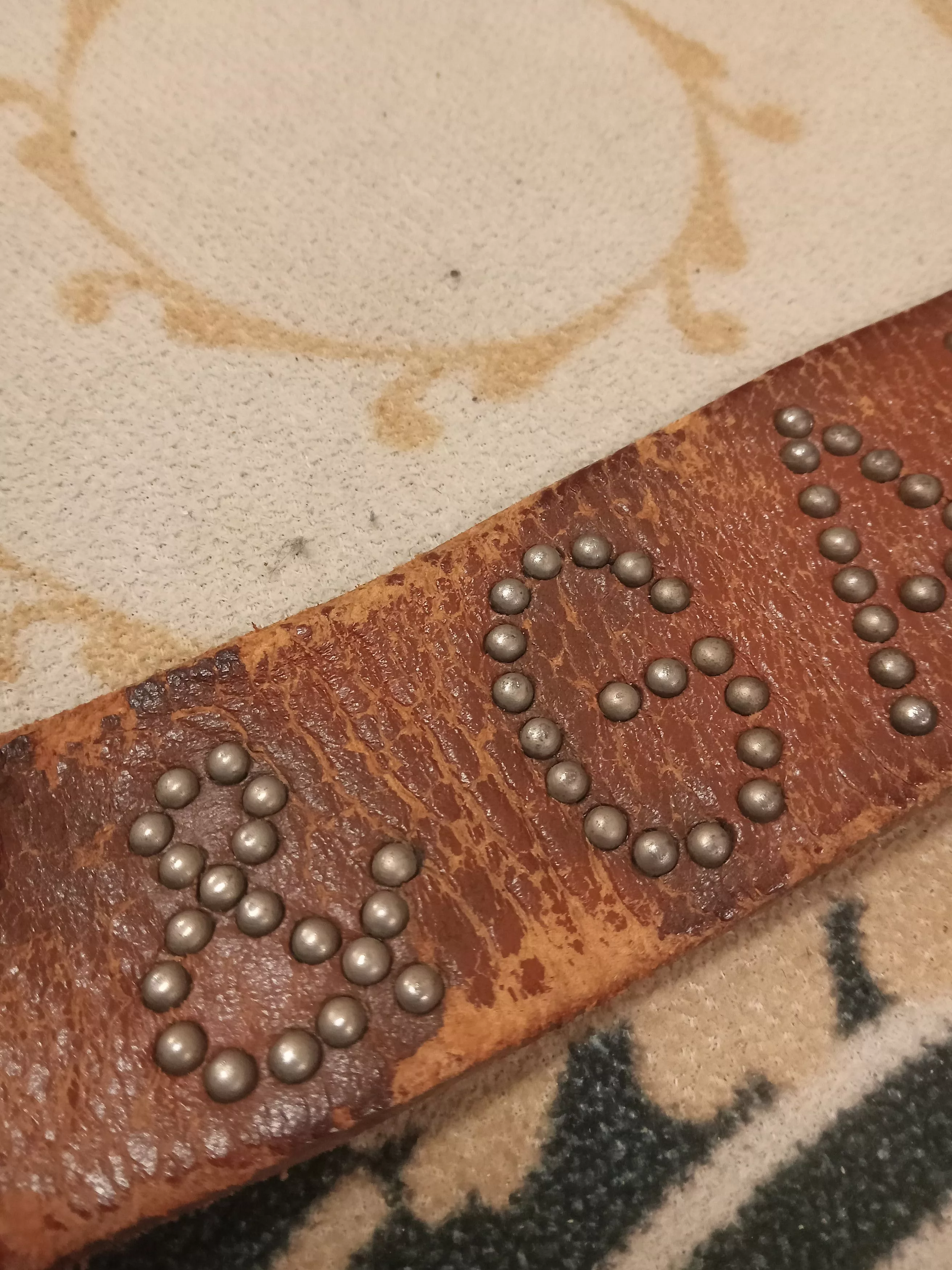 Dolce & Gabbana Belts Vintage Dolce & Gabbana Rare Studs Leather Belt Brown