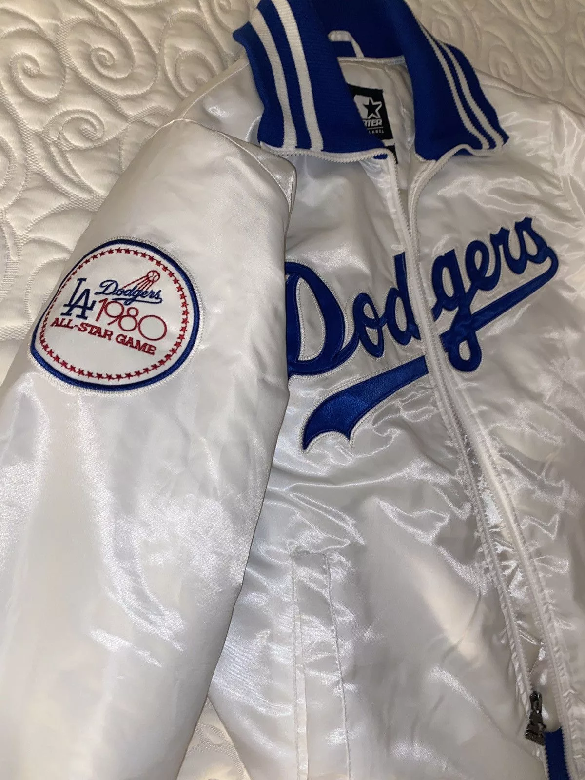 Starter Light Jackets Starter Jacket “LA Dodgers” White & Blue