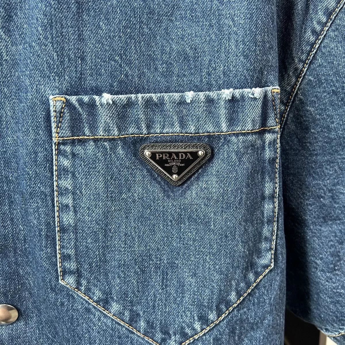 Prada Shirts Button Ups Prada denim shirt Blue