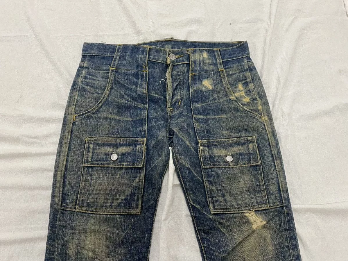 Justin Denim 🔥Flare Vintage Bushpants Justin Distressed Denim💥 Multi