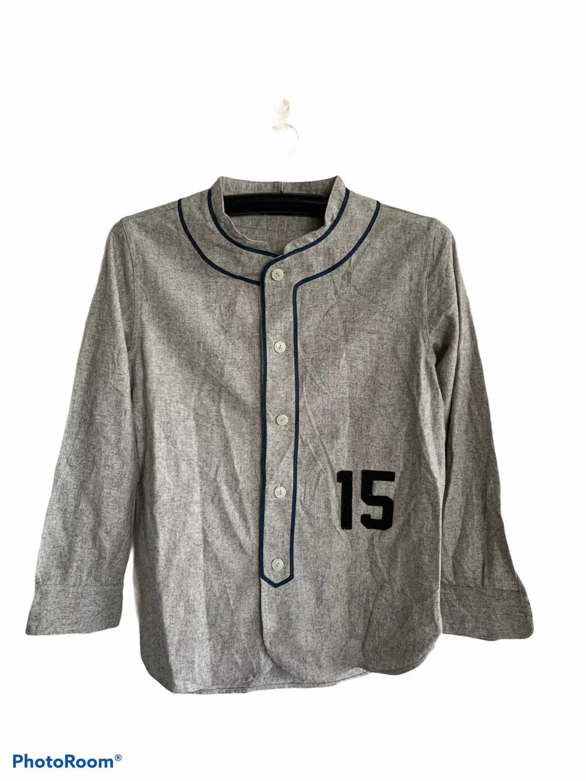 Champion Shirts Button Ups Baseball Champion Flannel Shirt Gray Sportswear