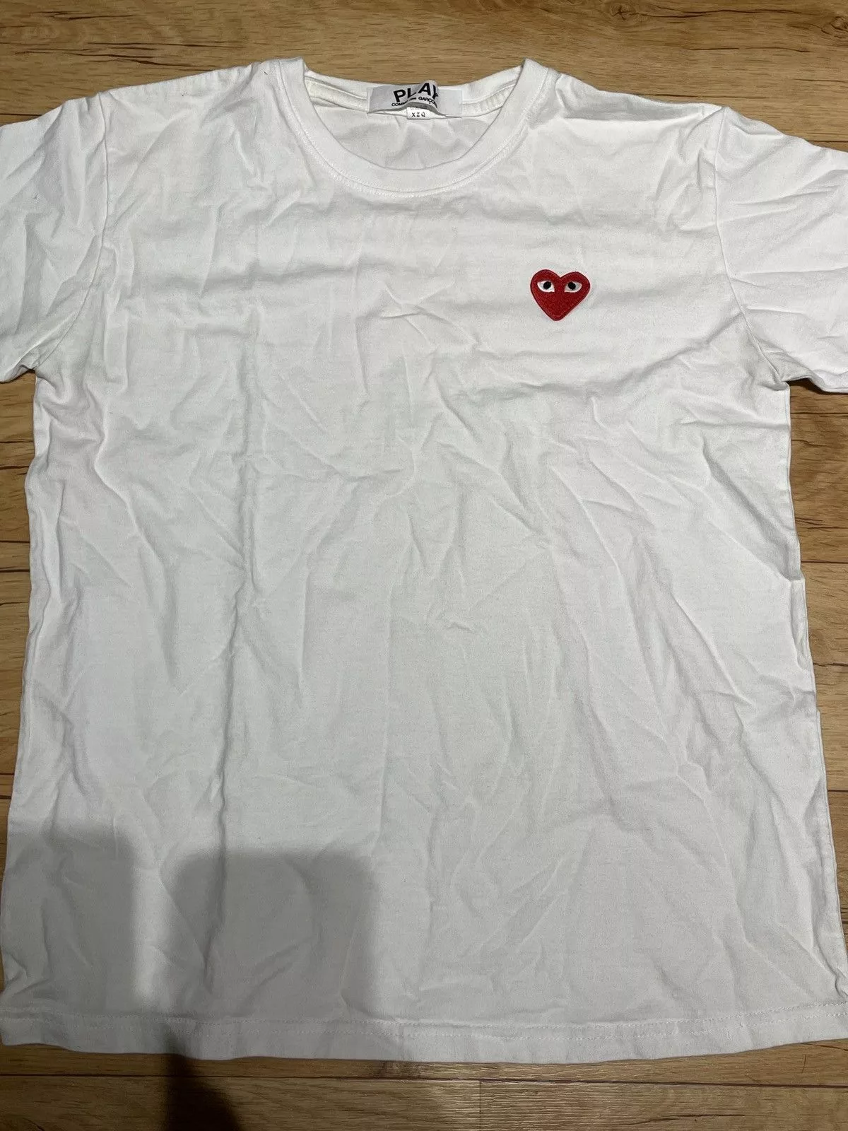 Comme des Garcons Short Sleeve T Shirts Comme des Garcons Basic CDG white tee