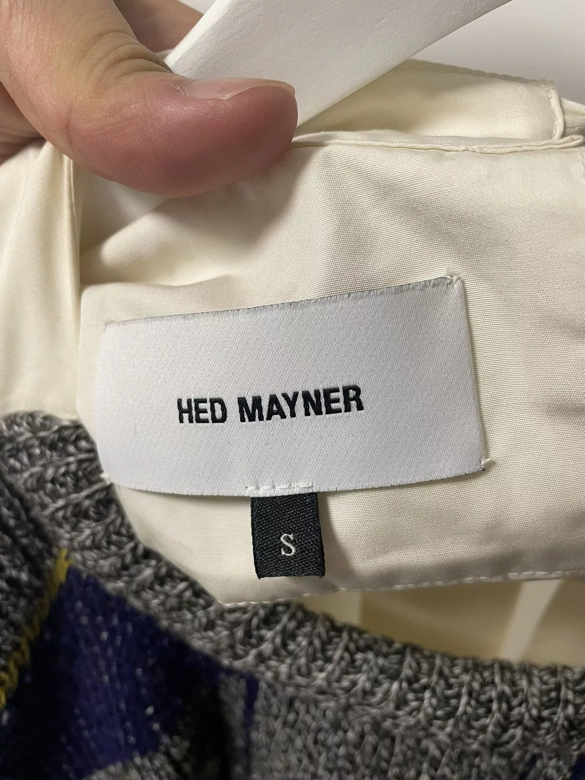 Hed Mayner Shirts Button Ups Hed Mayner AW2017 open back shirt Multi