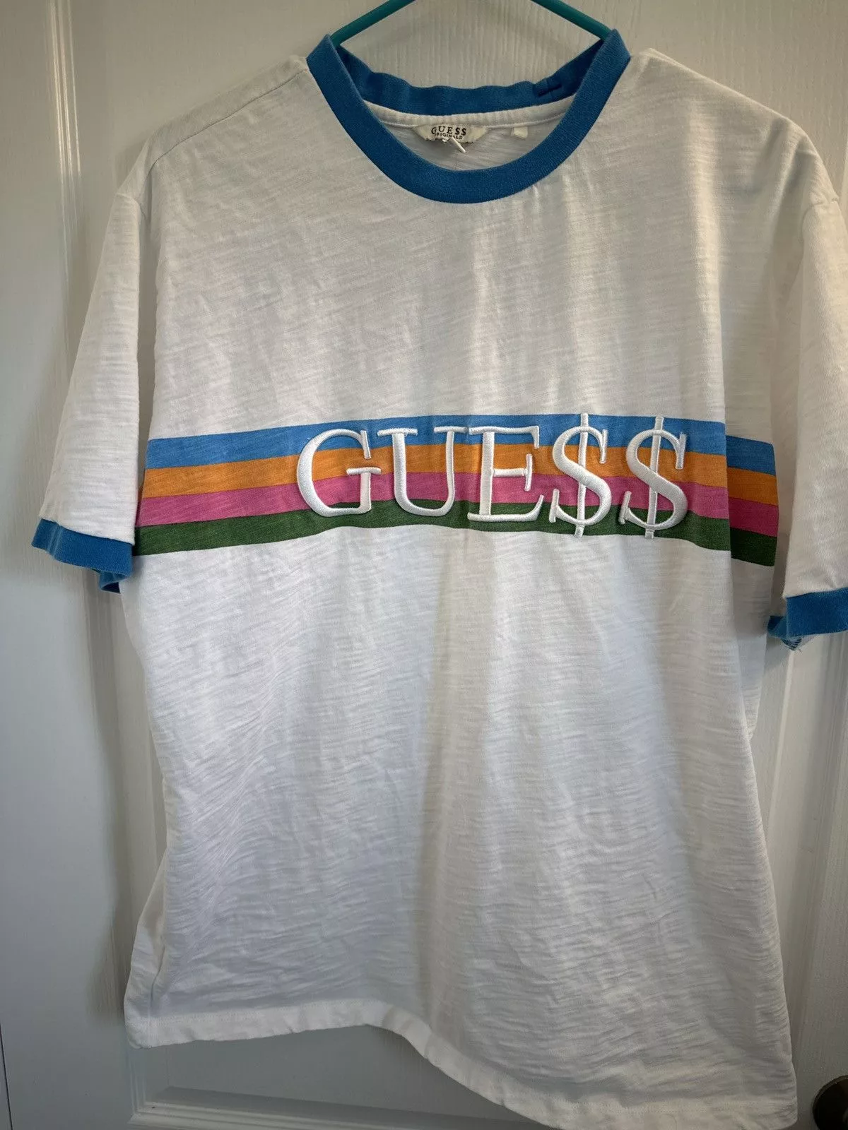 A$AP Rocky Short Sleeve T Shirts A$AP Rocky × Guess Guess X A$AP Rocky T-Shirt White