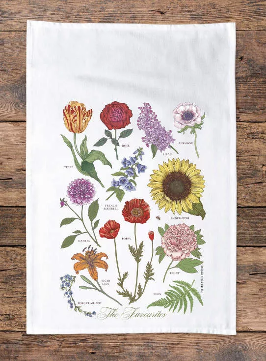 Favorite Flowers Cotton Towel