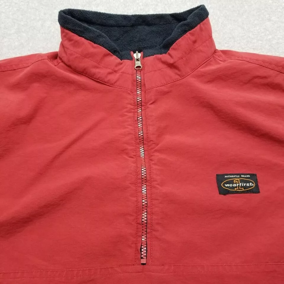 Other Bombers Other Wearfirst Jacket Mens XL Red Full Zip Pockets