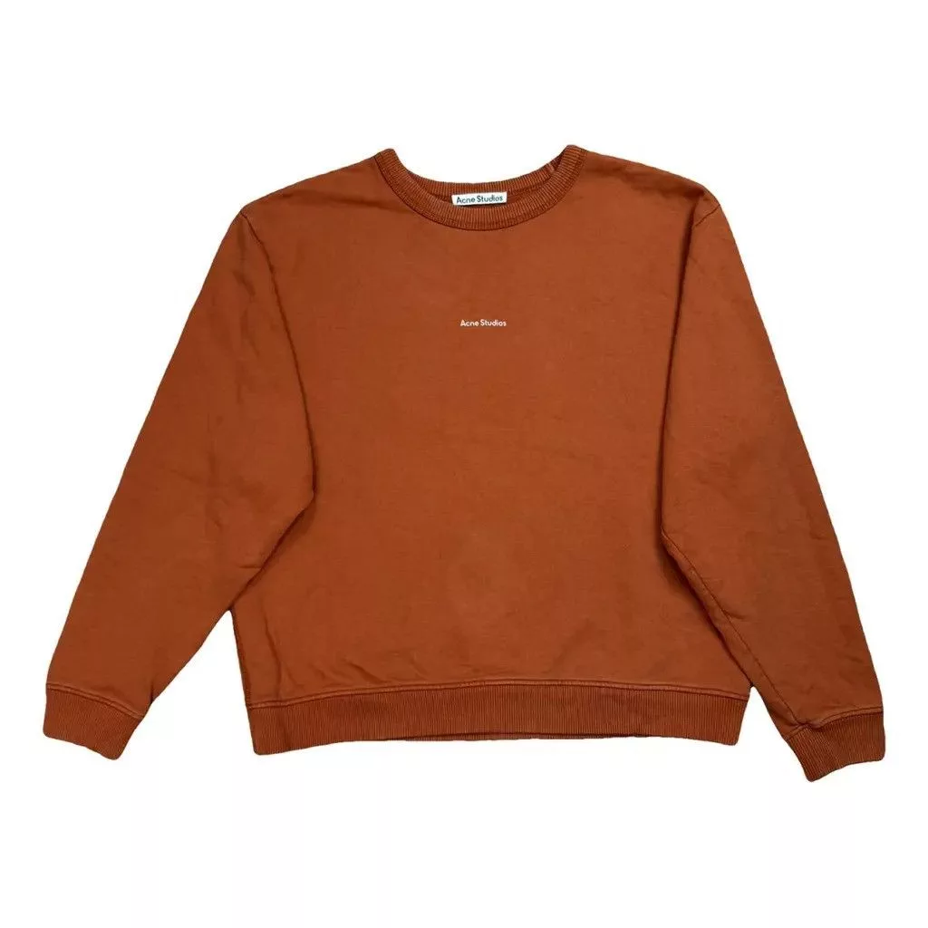Acne Studios Sweatshirts Hoodies Acne Studios Crewneck center logo Size: M Orange