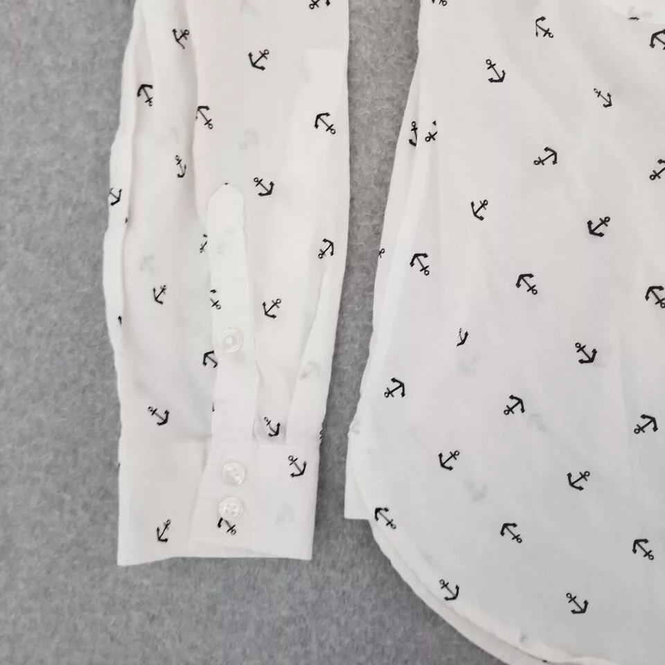 Gloria Vanderbilt Button Ups Gloria Vanderbilt Shirt Womens Medium Button Up Long Sleeve White