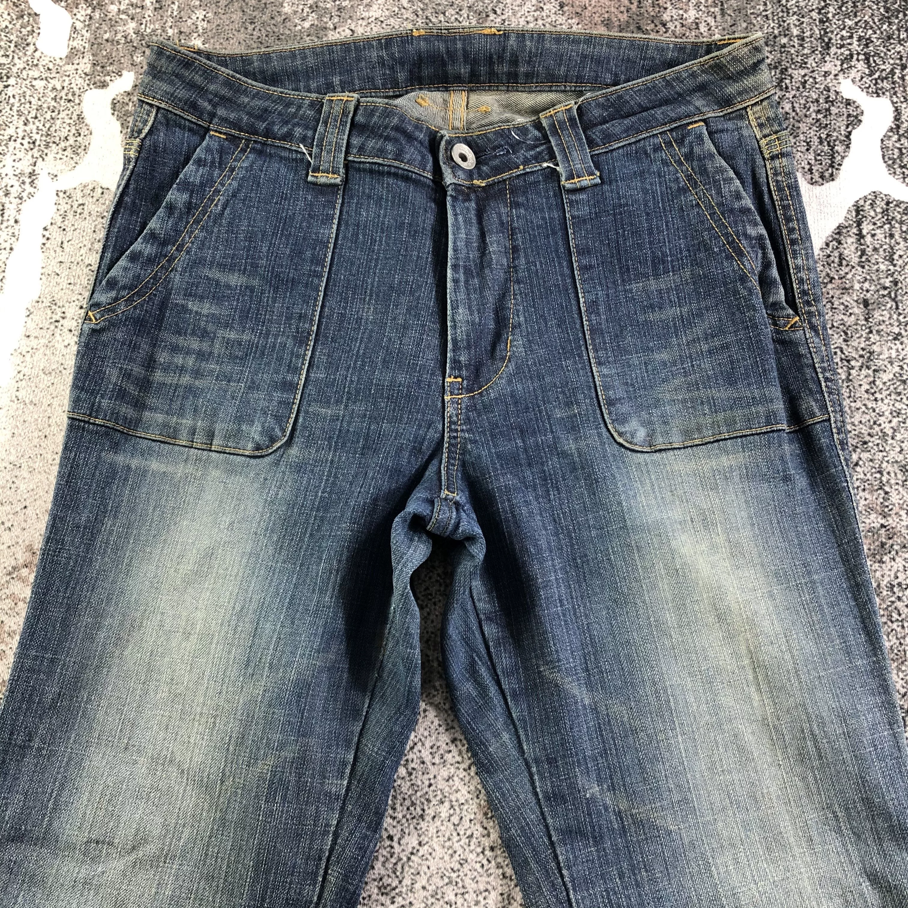 Japanese Brand Denim Japanese Brand × Vintage Et Boite Jeans Flared Denim Blue