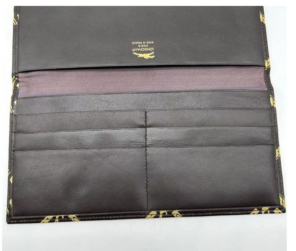 Longchamp Wallets 💯 AUTHENTIC LONGCHAMP PARIS MENS LEATHER LONG WALLET Brown Basics