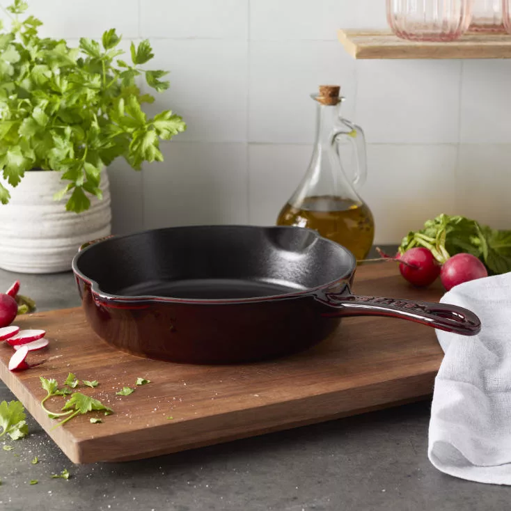 Staub 8.5" Deep Skillet Grenadine