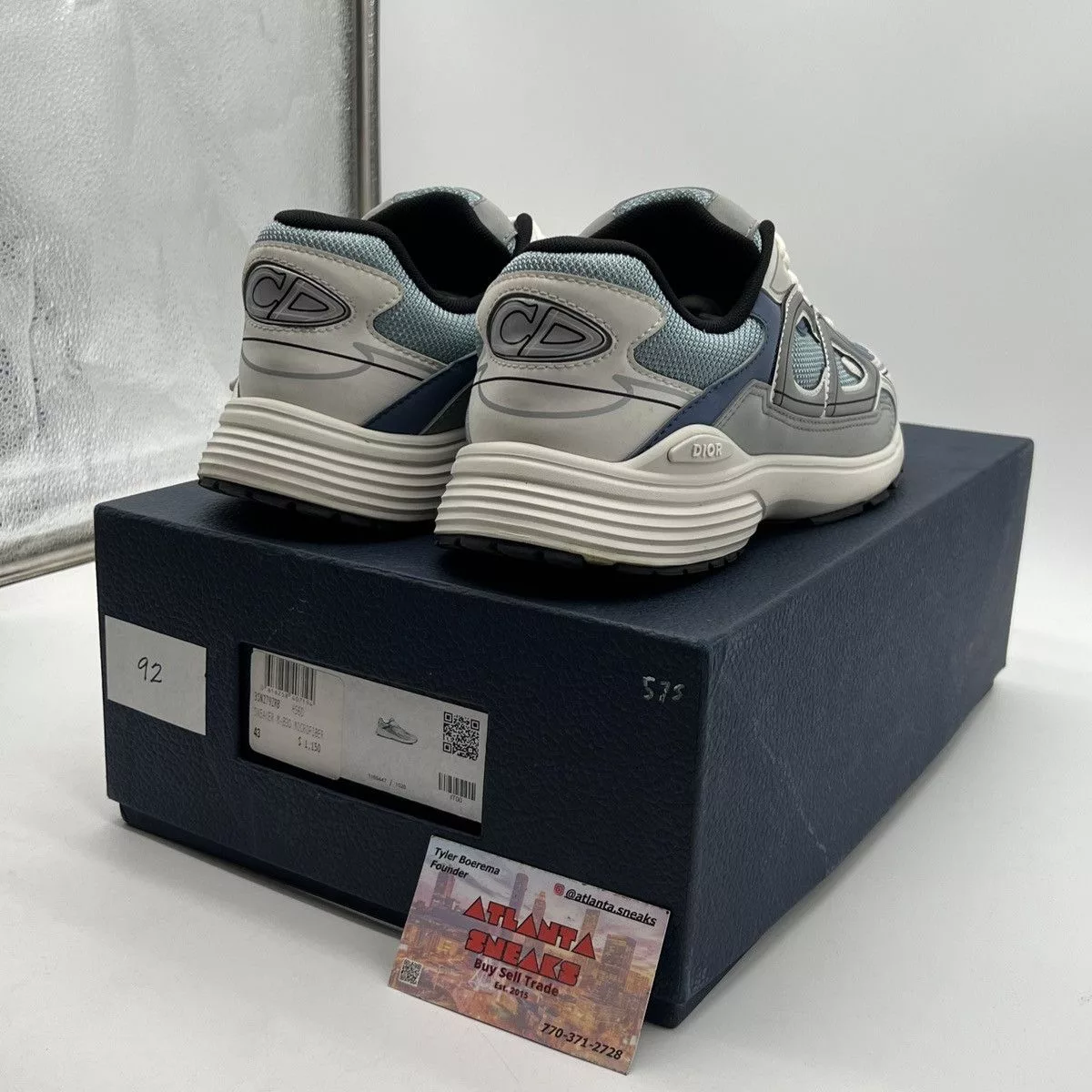 Dior Low Top Sneakers Dior B30 Reflective Sneaker ‘blue Grey White’