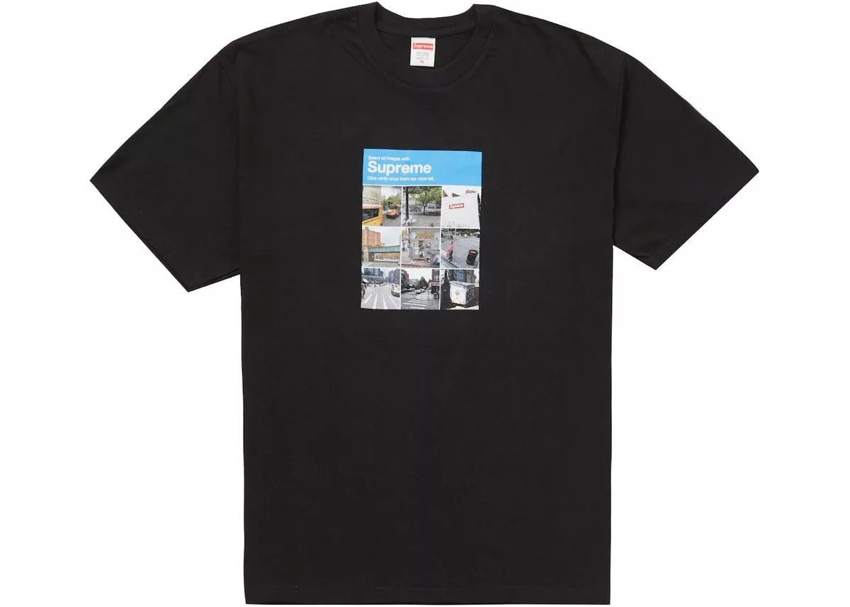 Supreme Short Sleeve T Shirts Supreme Verify Tee Black