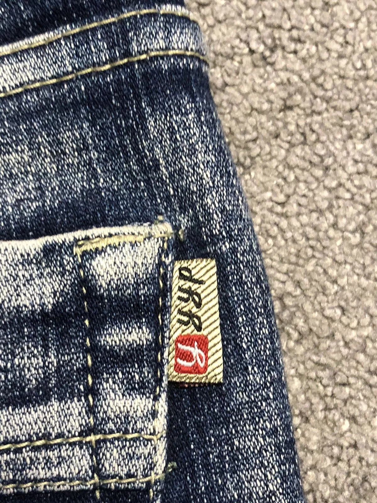 Vintage Jeans vintage y2k embroidery rave flared denim jeans Blue