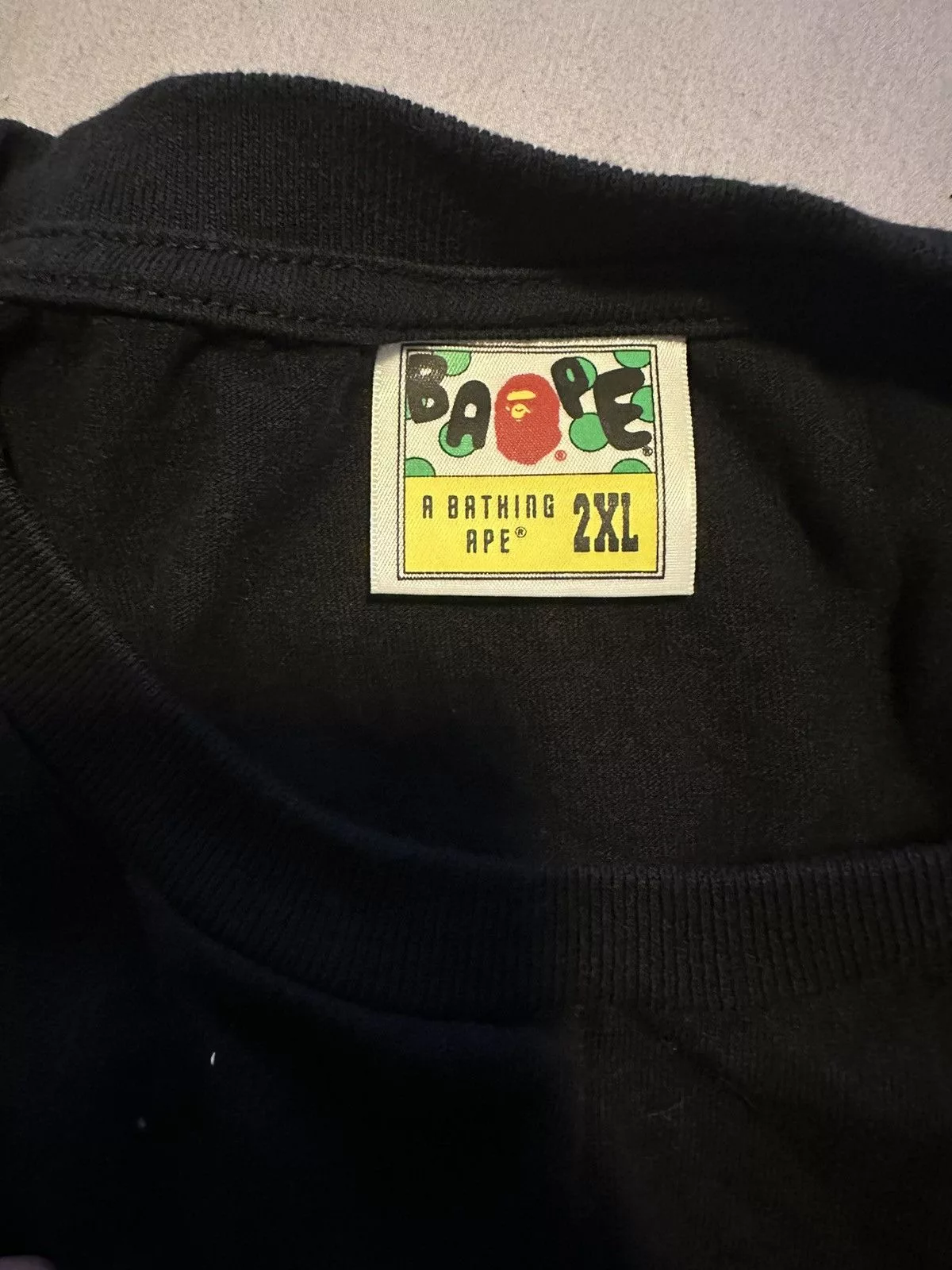 Bape Short Sleeve T Shirts Bape T shirt Black