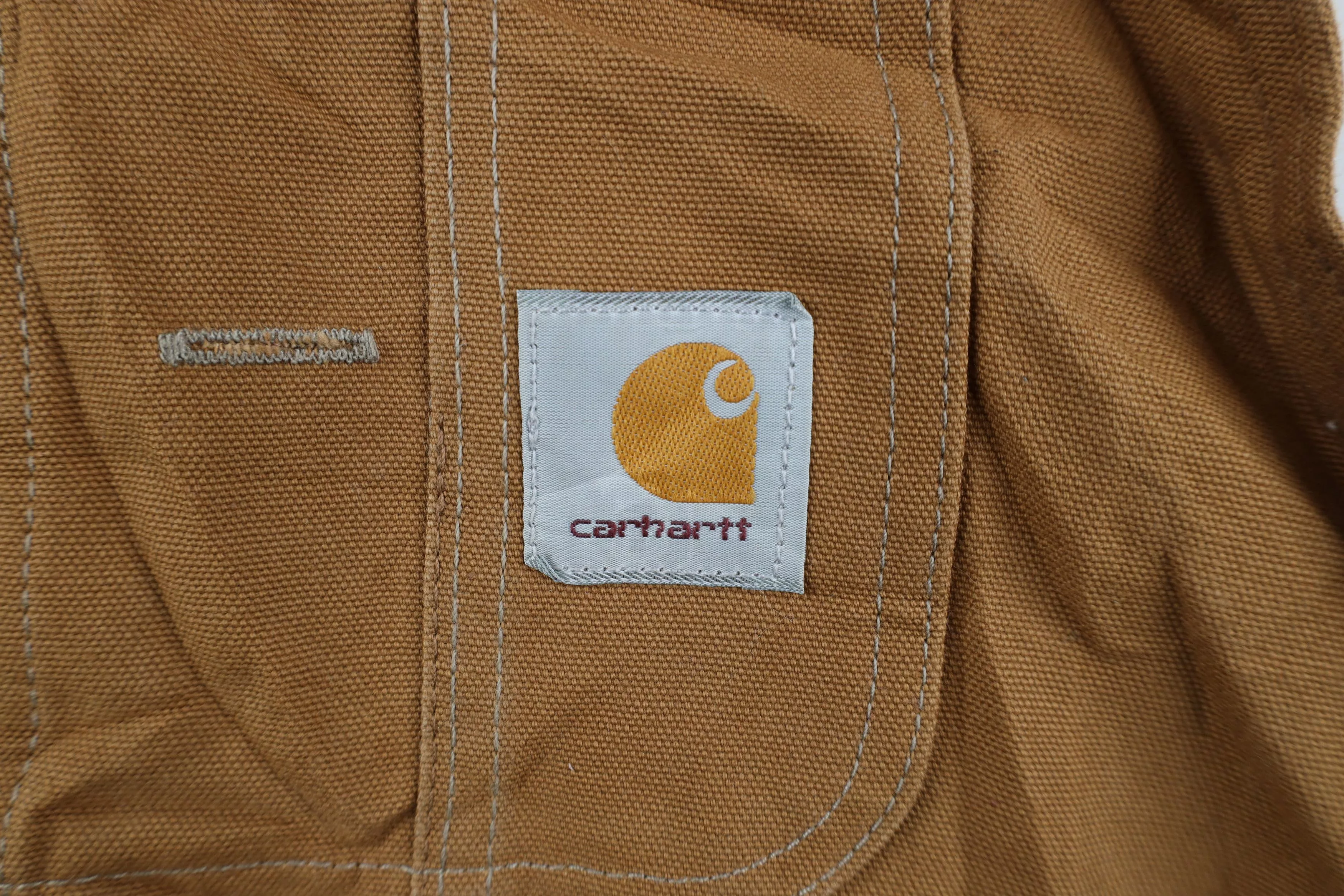 Carhartt Overalls Jumpsuits Carhartt × Vintage Vintage Y2K 2002 Carhartt Wide Leg Double Knee Overalls Brown