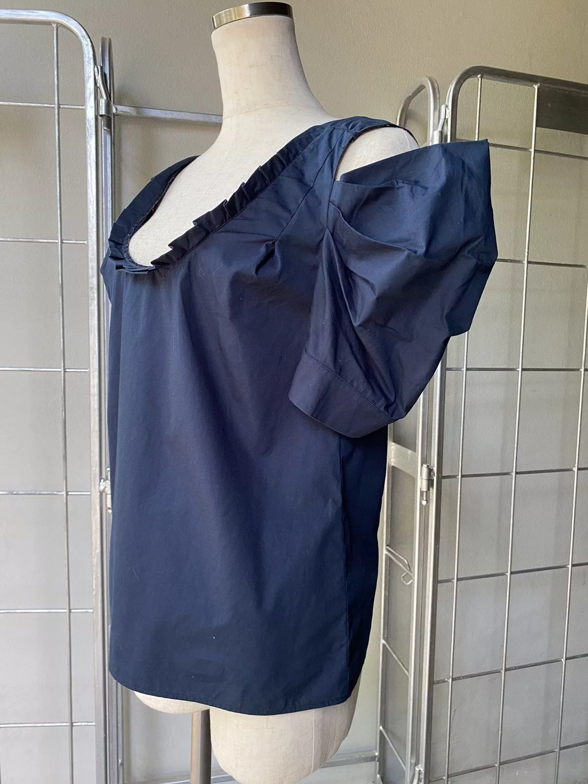 Miu Miu Blouses Miu miu navy blouse Blue