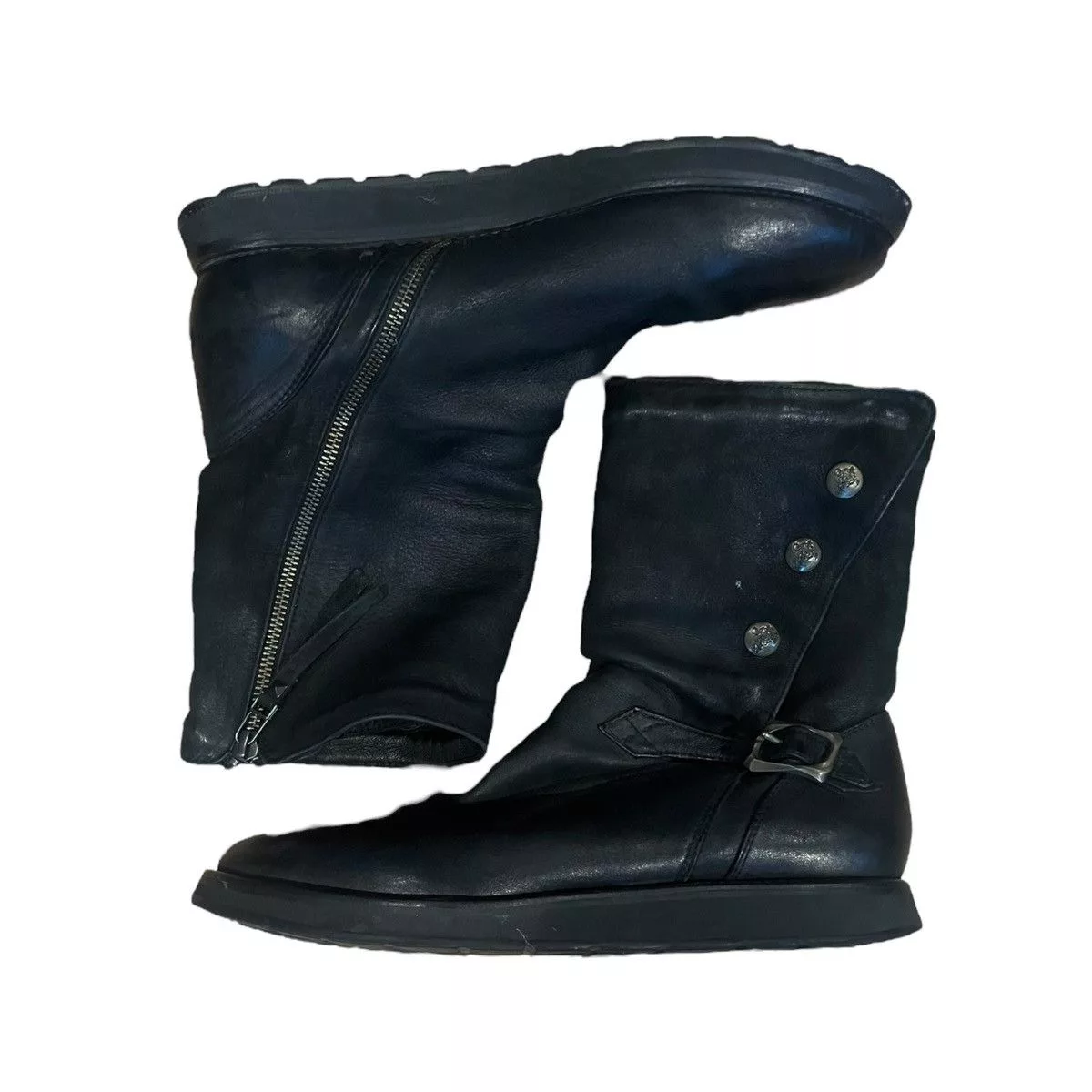 14th Addiction Boots 14th addiction snap creeper boots Black