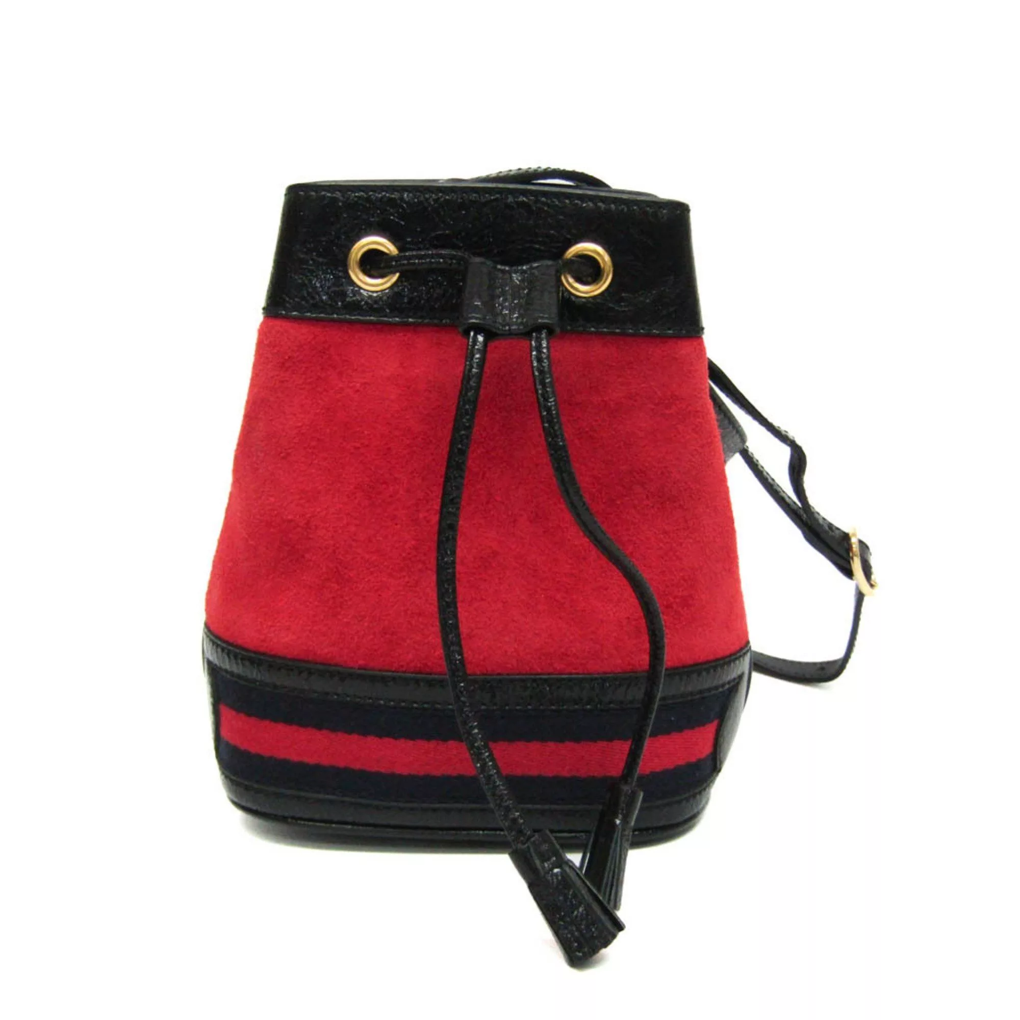 Gucci Other Gucci Drawstring Bag Type 550620 Women's Leather,Suede Shoulder Bag Black,Navy,Red Color