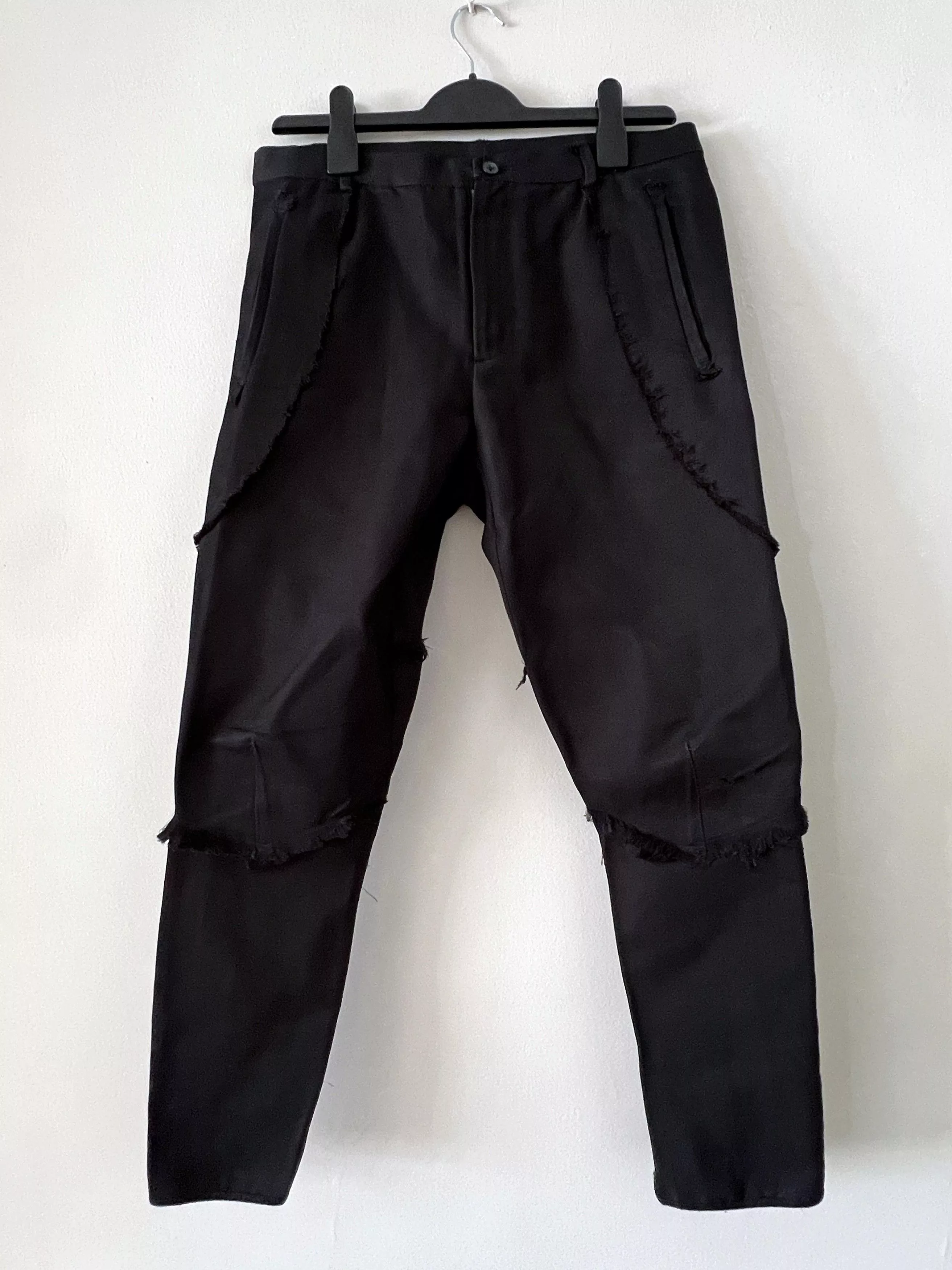 Lanvin Cropped Pants Lanvin Silk Runway Spring 2011 Silk Black Trousers Pant