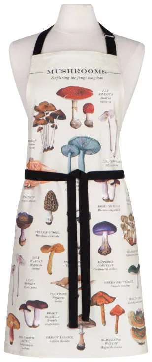 Fine Prnt Mushrooms Apron