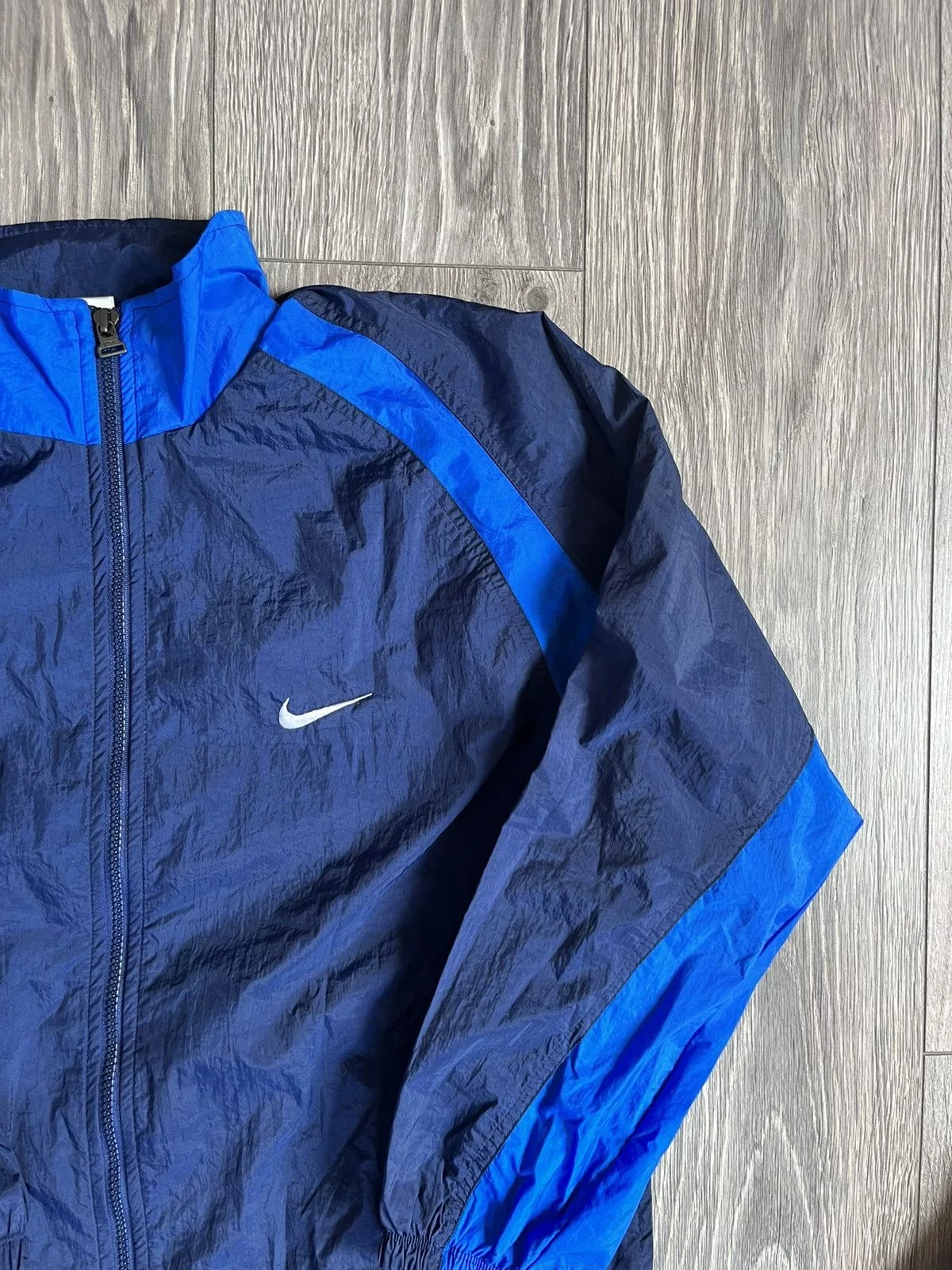 Nike Light Jackets Vintage 90s Nike Track Jacket Blue