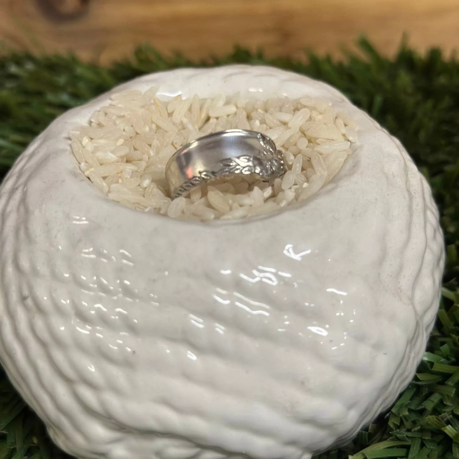Handmade Rings Handmade Floral Ring size 9 Silver