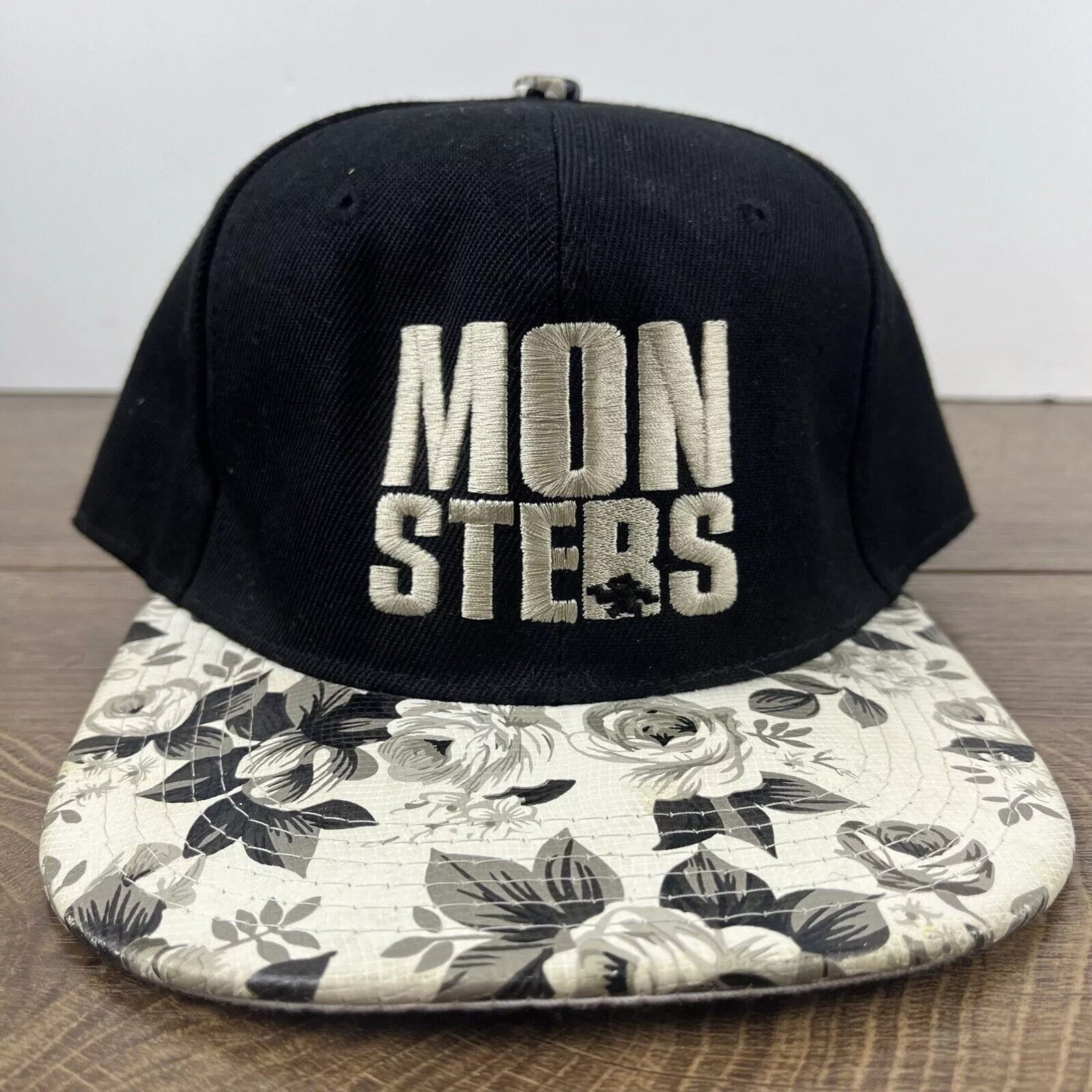 Other Hats Other Monsters Hat Monsters Snapback Hat Black Hat Adjustable Blac