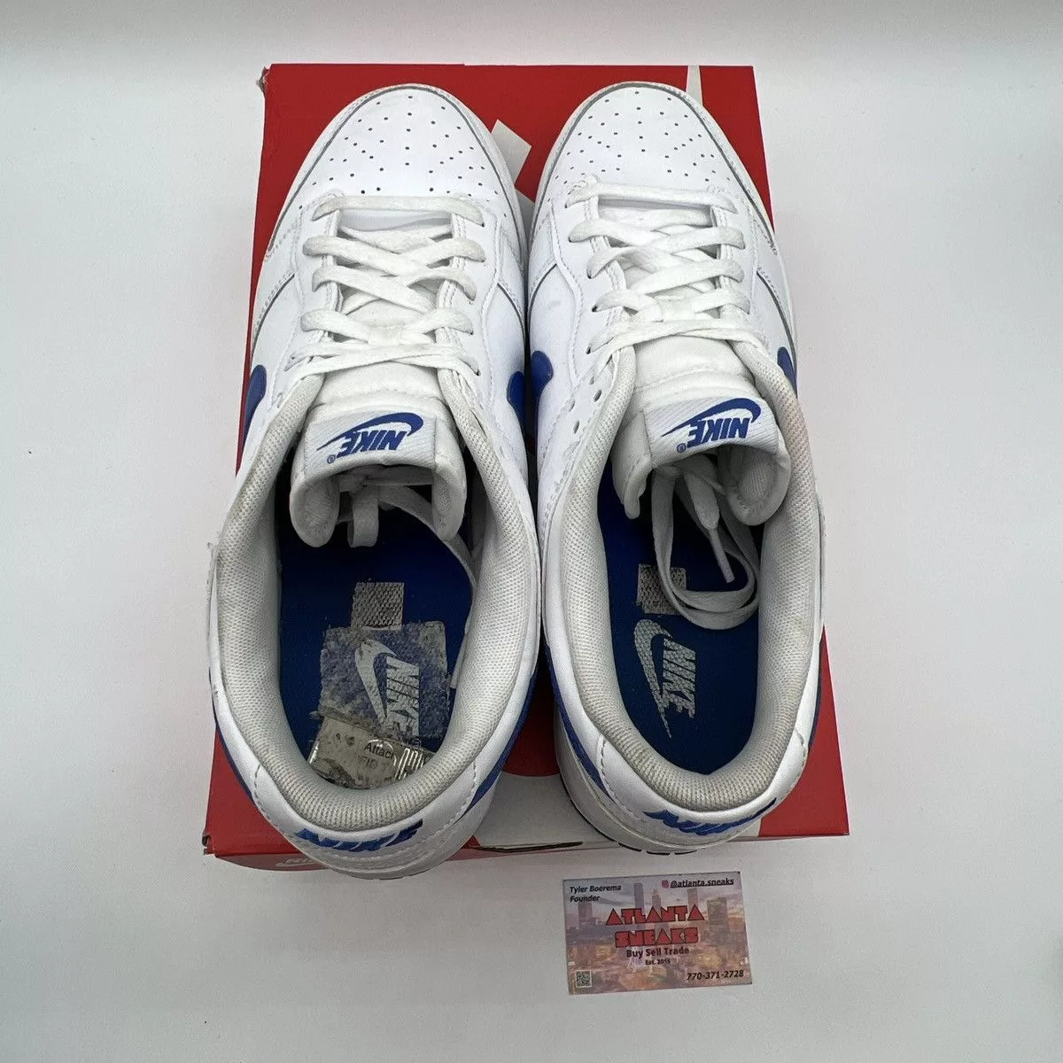 Nike Low Top Sneakers Nike dunk low white hyper royal