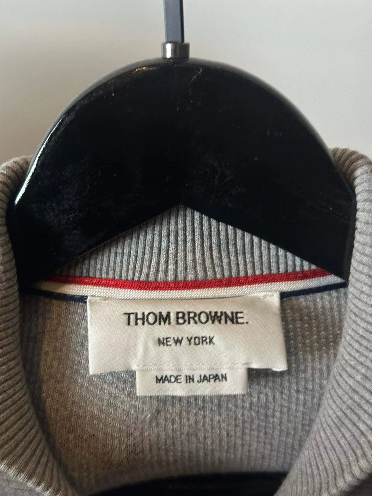 Thom Browne Bombers THOM BROWNE ZIP BOMBER JACKET Gray Luxury