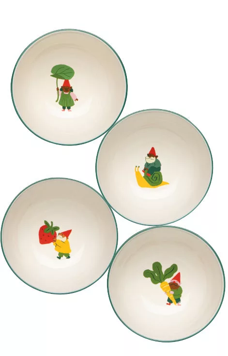 Gnome Grown Bowls 4/set